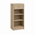 Sideboard mit Schublade und 3 offenen Fächern Eichenoptik MDF rechteckig 40 x 35 x 100 cm