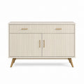 Sideboard Cremeweiß MDF rechteckig 120 x 40 x 80 cm