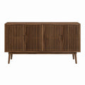 Sideboard mit 3 Türen in Nussbaum MDF mit Walnussfurnier rechteckig 160 x 40 x 80 cm